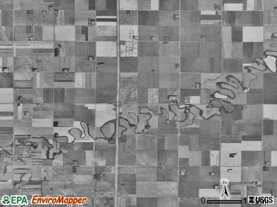 Brandenburg township, North Dakota satellite photo by USGS