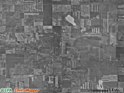 Whiting township, North Dakota satellite photo by USGS