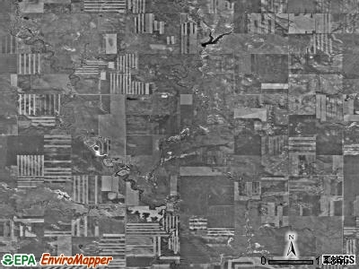 Boyesen township, North Dakota satellite photo by USGS