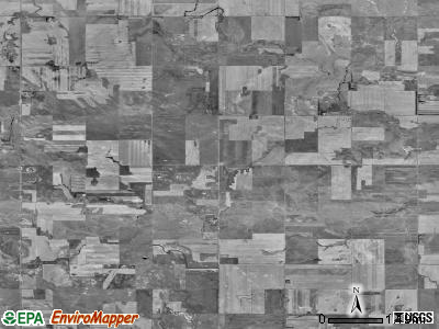 Duck Creek township, North Dakota satellite photo by USGS