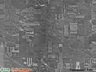 Gem township, North Dakota satellite photo by USGS