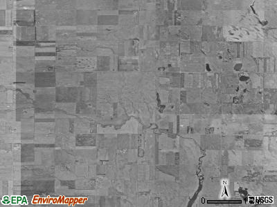 Albion township, North Dakota satellite photo by USGS