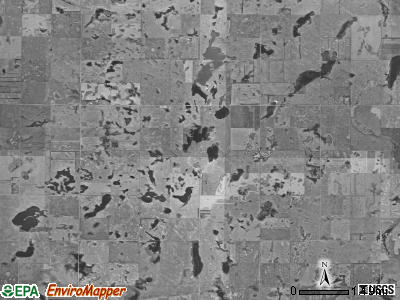 Kent township, North Dakota satellite photo by USGS