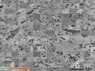 Forman township, North Dakota satellite photo by USGS