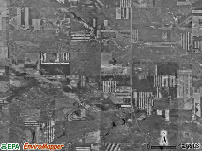 Ladd township, North Dakota satellite photo by USGS