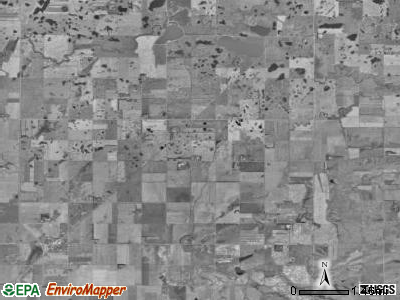 Weber township, North Dakota satellite photo by USGS