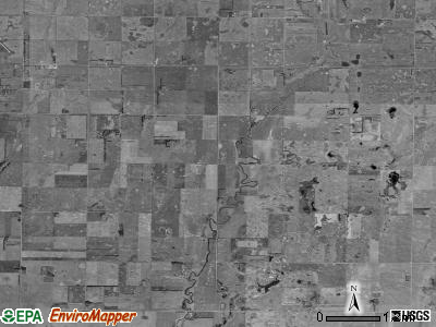 Van Meter township, North Dakota satellite photo by USGS