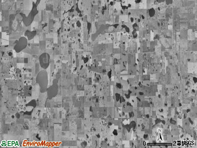 Duerr township, North Dakota satellite photo by USGS