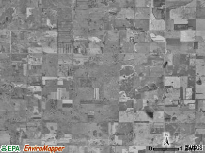 Brampton township, North Dakota satellite photo by USGS
