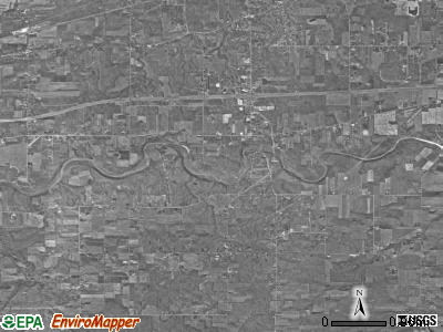 Harpersfield township, Ohio satellite photo by USGS