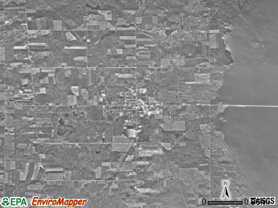 Andover township, Ohio satellite photo by USGS