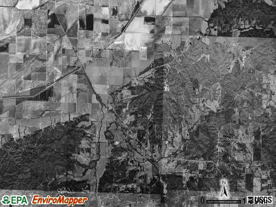 Breckenridge township, Arkansas satellite photo by USGS
