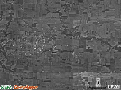 Pulaski township, Ohio satellite photo by USGS