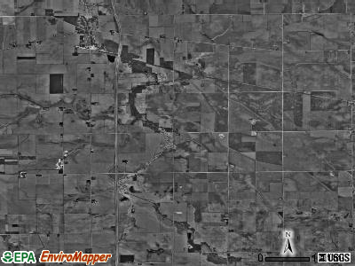 Lynnville township, Illinois satellite photo by USGS