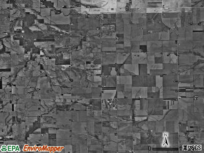 White Rock township, Illinois satellite photo by USGS