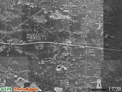 Bainbridge township, Ohio satellite photo by USGS