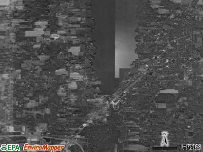 Bazetta township, Ohio satellite photo by USGS