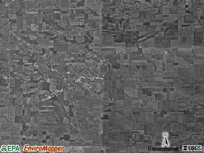 Hicksville township, Ohio satellite photo by USGS