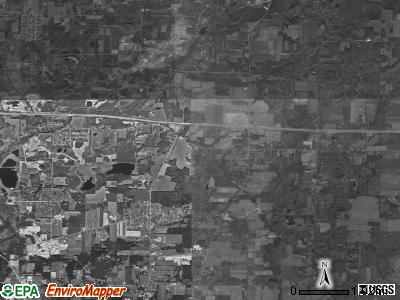Shalersville township, Ohio satellite photo by USGS