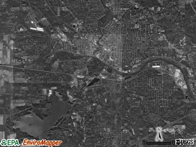 Weathersfield township, Ohio satellite photo by USGS