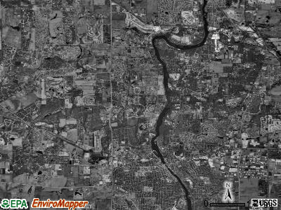 St. Charles township, Illinois satellite photo by USGS