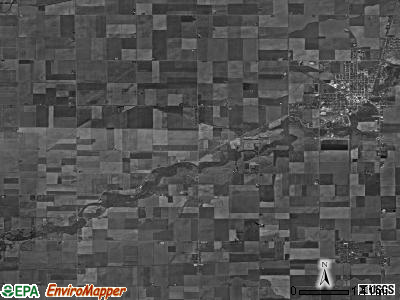 Paulding township, Ohio satellite photo by USGS