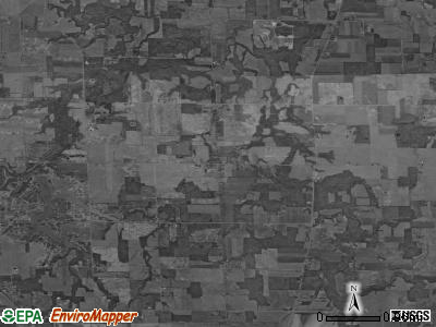 Greenfield township, Ohio satellite photo by USGS