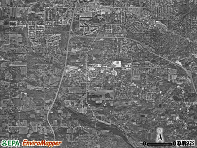 Copley township, Ohio satellite photo by USGS