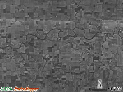 Greensburg township, Ohio satellite photo by USGS