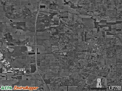Dement township, Illinois satellite photo by USGS