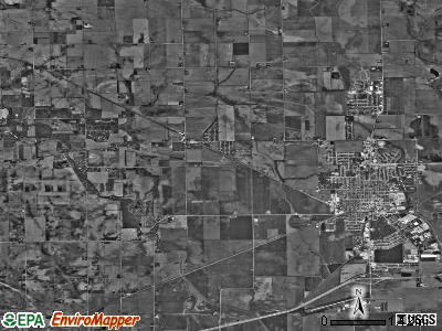 Flagg township, Illinois satellite photo by USGS