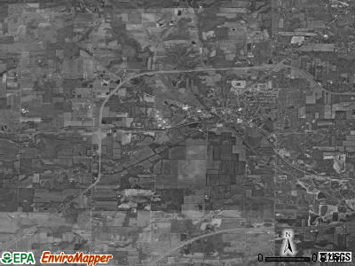 Harrisville township, Ohio satellite photo by USGS