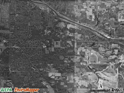 Poland township, Ohio satellite photo by USGS
