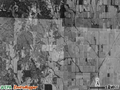 Hopewell township, Arkansas satellite photo by USGS