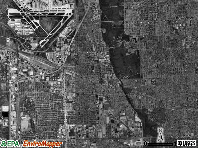 Leyden township, Illinois satellite photo by USGS
