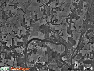 Grand Detour township, Illinois satellite photo by USGS