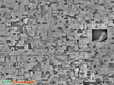 Amanda township, Ohio satellite photo by USGS
