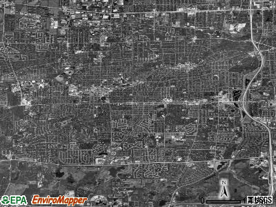 Milton township, Illinois satellite photo by USGS