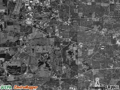 Winfield township, Illinois satellite photo by USGS