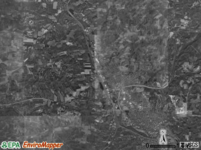 Dover township, Ohio satellite photo by USGS