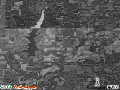 Howard township, Ohio satellite photo by USGS