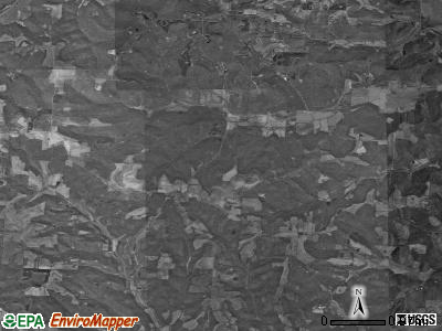 Monroe township, Ohio satellite photo by USGS