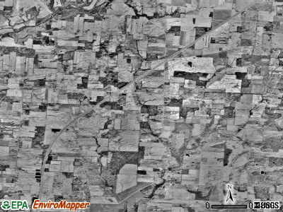 Kingston township, Ohio satellite photo by USGS