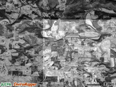 Blythe township, Arkansas satellite photo by USGS