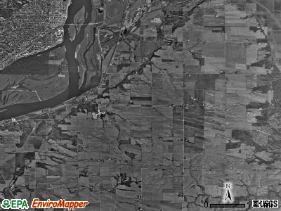 Garden Plain township, Illinois satellite photo by USGS