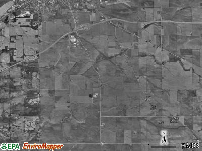 South Dixon township, Illinois satellite photo by USGS