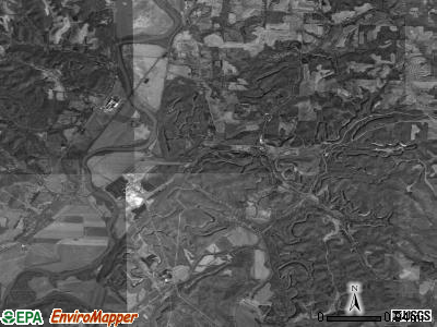 Franklin township, Ohio satellite photo by USGS