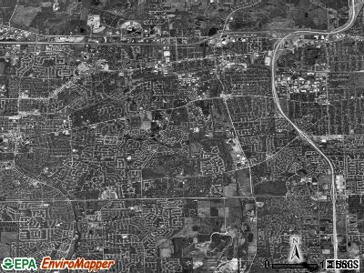 Lisle township, Illinois satellite photo by USGS