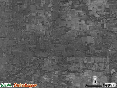 Adams township, Ohio satellite photo by USGS
