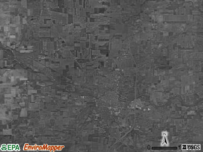 Greenville township, Ohio satellite photo by USGS